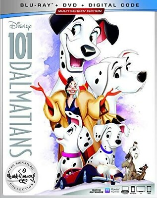 #ad 101 Dalmatians The Walt Disney Signature Collection Blu ray 1961 $5.49