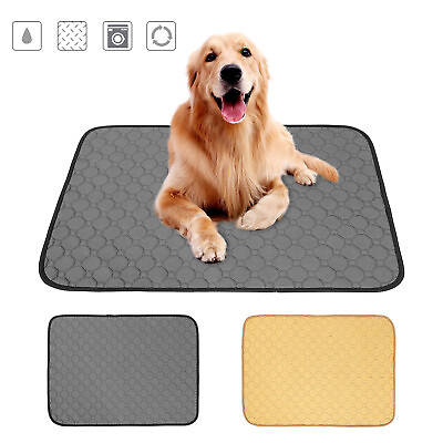 #ad Washable Dog Pee Pads Reusable Dog Training Pads Puppy Whelping Pad Non Slip Mat $14.99