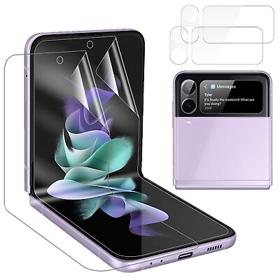 #ad For Samsung Galaxy Z Flip 3 5G Soft Hydrogel Screen Protector Film HD Lens Cover $8.95