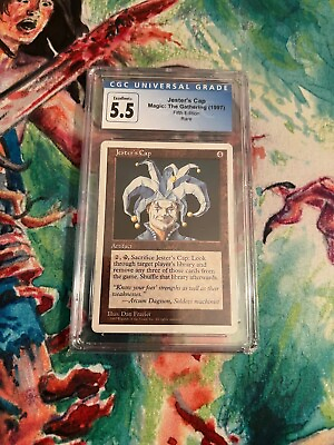 #ad JESTER#x27;S CAP GRADED 5.5 FIFTH EDITION MAGIC THE GATHERING MTG EUR 55.00