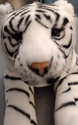 #ad Best Made Toys Plush Snow Tiger 30quot; Real Lifelike Striped soft pettable $29.99