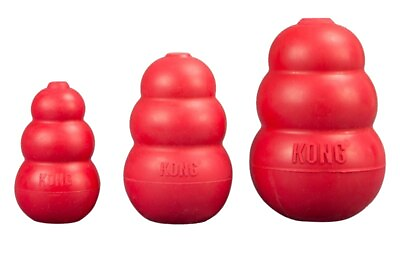 KONG Red Classic Dog Toy For Dogs Ball Chew Teething Aid PICK SIZE $20.95