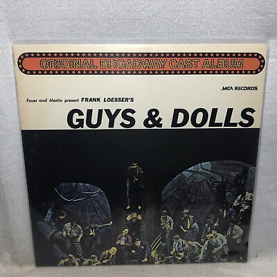 #ad Guys amp; Dolls LP Record 12quot; 33rpm 1980 Broadway Musical Frank Loesser $20.00