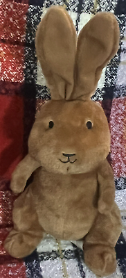 #ad Brown Bunny Rabbit Going On An Egg Hunt Stuffed Plush 13” Kohls Cares Toy $29.90