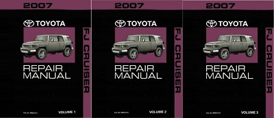#ad 2007 Toyota FJ Cruiser Shop Service Repair Manual Complete Set $279.49