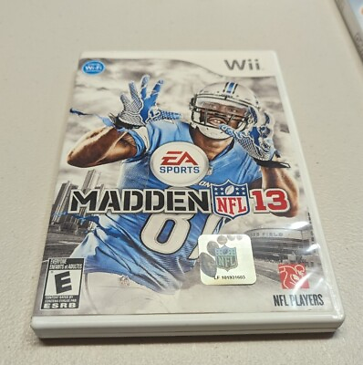 #ad Madden NFL 13 Nintendo Wii No Manual Mint Disc $20.00