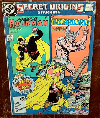 #ad Secret Origins Featuring Hourman Warlord #16 1987 DC : Free Shipping $7.27