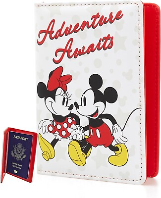 #ad Disney Mickey amp; Minnie Mouse Passport Holder Officially Licensed Passport Hold $29.99