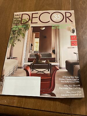 #ad Elle Decor MAGAZINE May 2024 Issue Label Cut Out $3.50