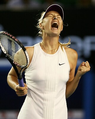 #ad Maria Sharapova Screaming With Racquet In Hand 8x10 PRINT PHOTO $6.98