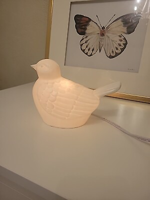 #ad White Bird Shaped Bedside Nightlight For Child#x27;s Room. $20.00