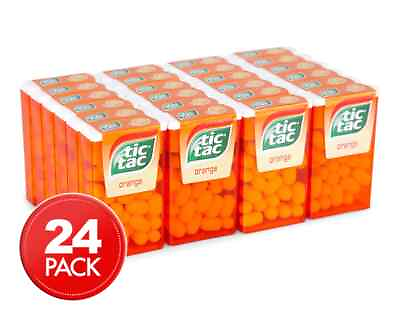 #ad Tic Tac Orange Flavour Pack of 24 Flavour Orange FREE SHIPPING $21.68