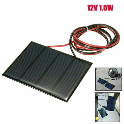 #ad 1.5W 12V DIY Small Cell Battery Solar Panel Module Epoxy Charger Welding Wire C $9.65
