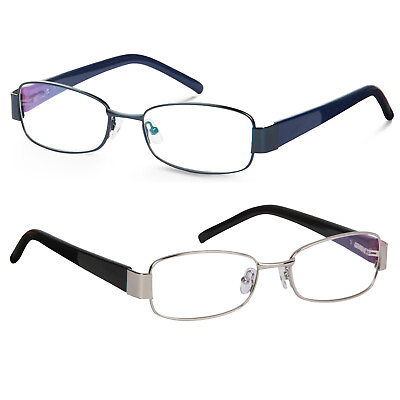 #ad New Metal Fashion Retro Unisex Mens Womens Clear Lens Nerd Geek Glasses Eyewear $9.24