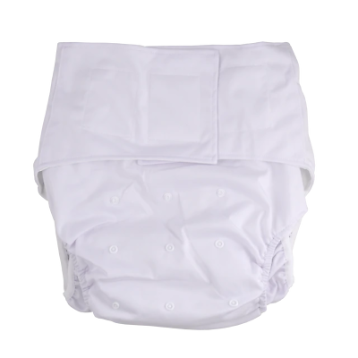 #ad Rearz Adult Pocket Diaper Nappy White $37.95