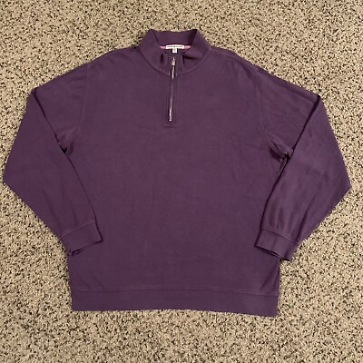 #ad Peter Millar Mens Sweater Purple Size XL Pullover Crown Comfort $29.99