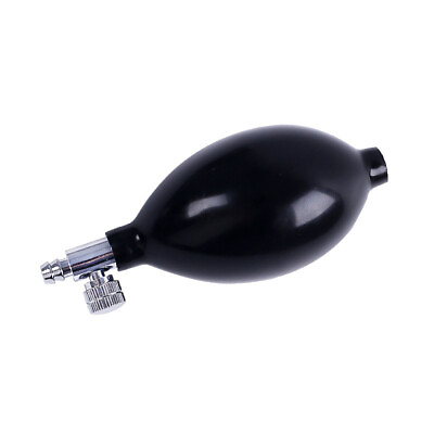 #ad Black Manual Air Pump Inflation Sphygmomanometer Blood Pressure Latex Ball Bulb C $3.58