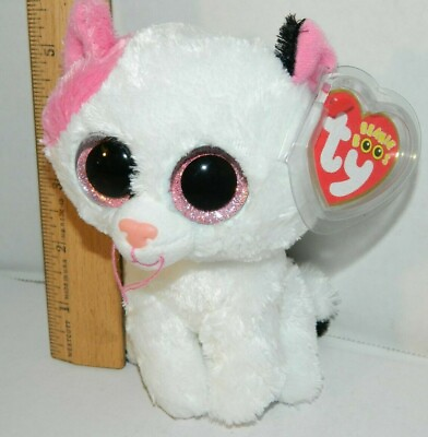 #ad RETIRED TY MUFFIN THE CAT beanie Baby Boos Boo#x27;s 6quot; glitter eyes Fresh Pull NWT $39.95