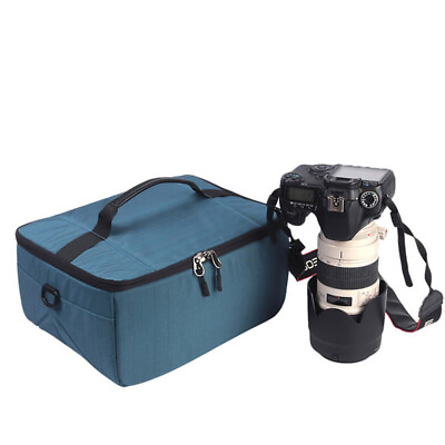 #ad Waterproof DSLR Camera Handbag Digital Camera Lens Adjustable Shoulder Bag $36.10