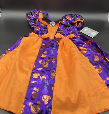 #ad Disney Minnie Mouse Halloween dress up dress purple orange size 5 6 $35.00