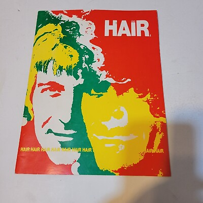 #ad HAIR Rock Musical Tour Souvenir Program Guide from 1969 Nice Condition $4.49