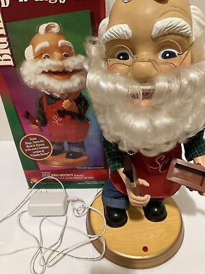 #ad Gemmy Big Head Workshop Dancing Santa Sings Animated Dances to quot;Charlie Brownquot; $29.99