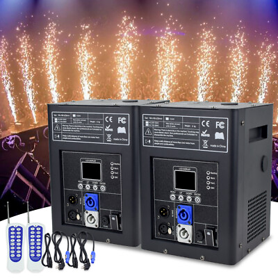 #ad 2PCS 750W Large Cold Spark Firework Machine Stage Effect DMX Machine Party Disco $448.79