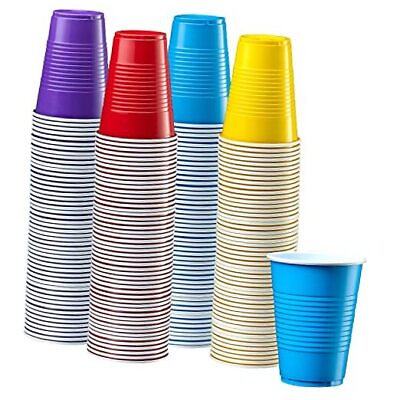#ad 240 Count 9 oz. Disposable Party Plastic Cups Assorted 9 oz. 240 Count $32.45