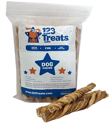 #ad Beef Tripe Sticks for dogs 6quot; 25 Count All Natural Beef Treats for dogs $33.99