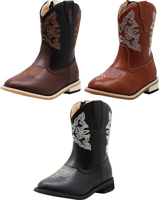 #ad NORTY Boy#x27;s Girl#x27;s Unisex Western Cowboy Boot for Big Kids $42.90