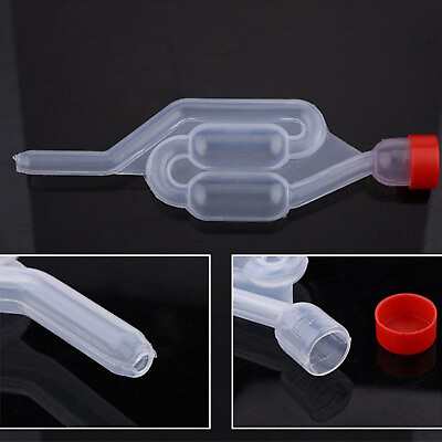 #ad 2PCS One way Transparent Plastic Home Beer Making Tool Airlock Accessories GBP 4.59