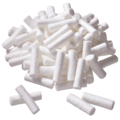 #ad 100 Dental Cotton Rolls One Inch Nosebleed Plugs for Kids or Adults $19.22