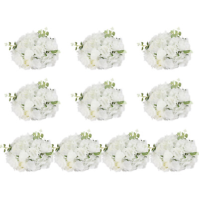 #ad NEW 10X Artificial Flower Ball 12 Heads Wedding Flower Balls for Centerpieces $117.80