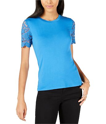 #ad Maison Jules Womens Lace Sleeve Pullover Blouse $19.23