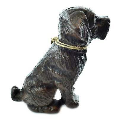 #ad Cast Iron Decorative Dog Door Stopper Doorstops Sculpture Dog Statue Bl... $88.58