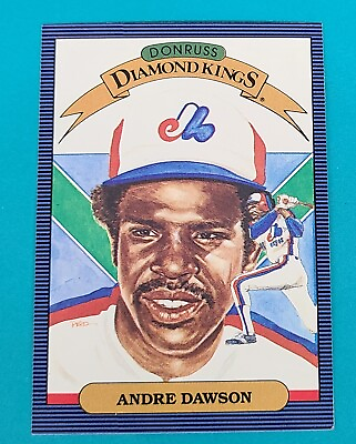 #ad 1986 Donruss Diamond King #25 Andre Dawson Montreal Expos BASEBALL Card M6 $2.49