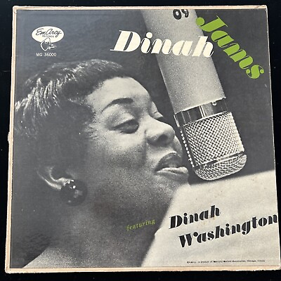 #ad Dinah Washington Jams Emarcy MG 36000 Clifford Brown Max 1955 LP Vinyl Record $14.99