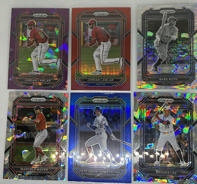 #ad 2023 Baseball Prizm PARALLELS Green Purple Blue Red Silver Pulsar Hyper $1.29
