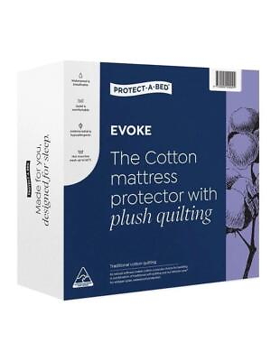 #ad Protect A Bed Evoke Cotton Quilted Mattress Protector King White $123.41