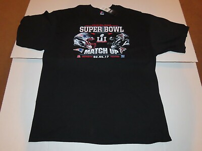 #ad New England Patriots Atlanta Falcons Football Super Bowl LI 51 Shirt NFL 2XL NWT $39.99
