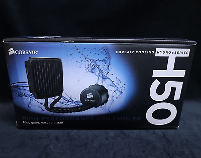 #ad Corsair Hydro Series H50 CPU Liquid Cooling System Cooler High Performance Kit $44.96