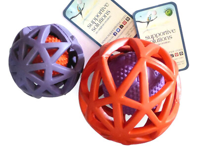 #ad Supportive Solutions Squeaky Combo Puzzle Ball Two Sizes Rubber Squeaker AU $18.99