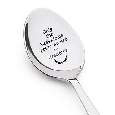 #ad Only the best moms get promoted to grandma cute spoon spoons engraved e... $14.60