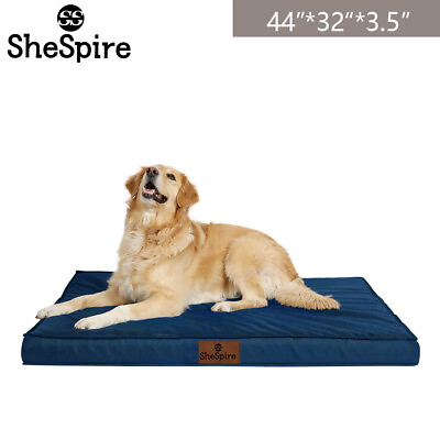 #ad SheSpire Blue Orthopedic Memory Foam X Large Dog Sleeping Bed Soft Pet Mattress $27.99