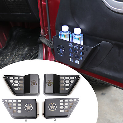 #ad For Jeep Wrangler JK 2012 Frontamp;Rear Door Storage Pockets Insert Organizer Box $131.68