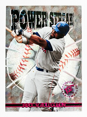 #ad Mo Vaughn #PS9 1996 Stadium Club Power Streak Boston Red Sox $3.00