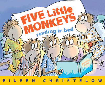 #ad Five Little Monkeys Reading in Bed A Five Little Monkeys Story GOOD $3.69