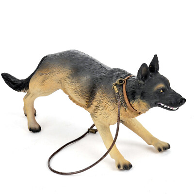#ad 1 6 Scale New German Shepherd Dog Police dog Action Figure Dog Kids Toy Display $18.43