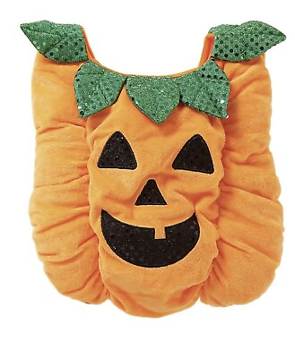 #ad Thrills amp; Chills Pumpkin Dog Halloween Costume Size Small Orange Pumpkin $16.99