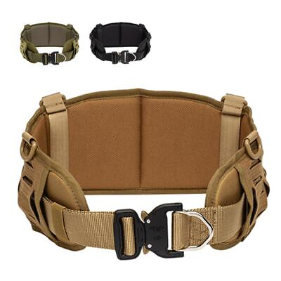 #ad Outdoor Tactical Breathable Multifunctional Removable Waistband Molle Belt Sport $30.36